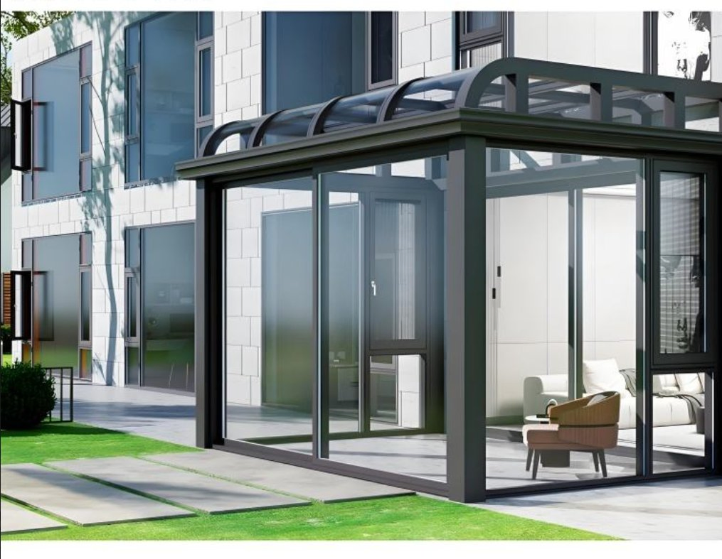 High Quality Aluminum Glass Veranda Aluminium Sunrooms Glass Houses