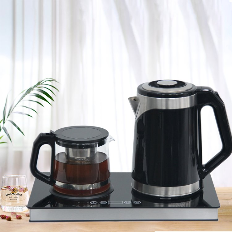 Tea Set 2.0L Electric Turkish Tea Tray with Thermometer & LED Display Stainless Steel Tea Maker
