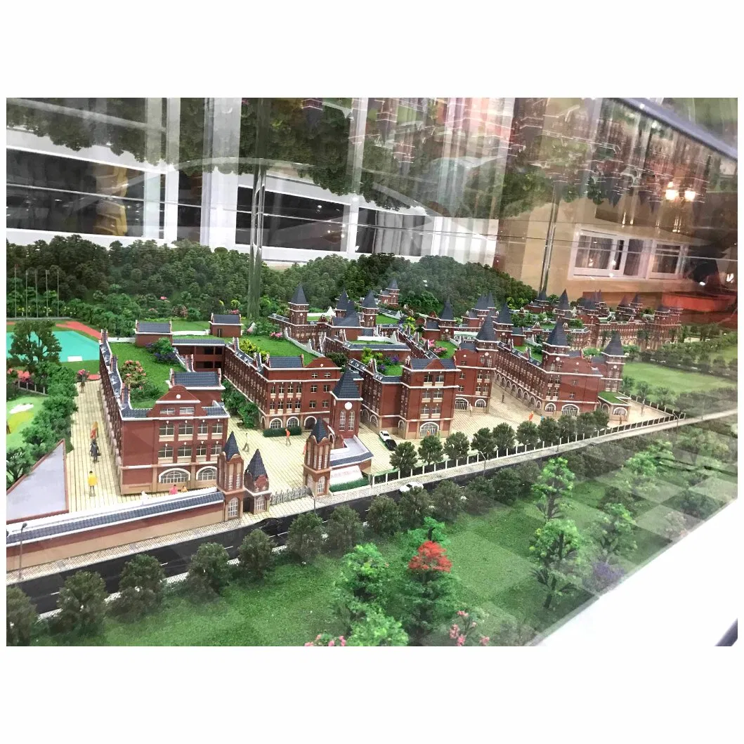 3D High-Quality Campus Building Design Scale Model for Display