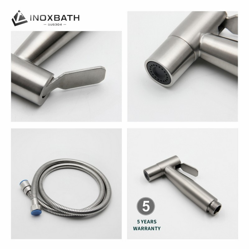 Modern Black Bidet Shattaf Spray Set for a Sophisticated Bathroom Experience