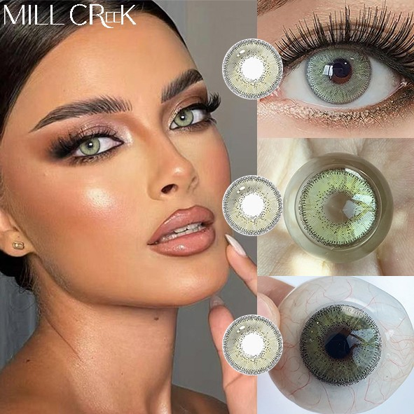 Mill Creek Beautylens Blue Grey Soft Color Contact Lens Beautiful Style Wholesale Yearly Disposable Colored Eye Contact Lenses OEM