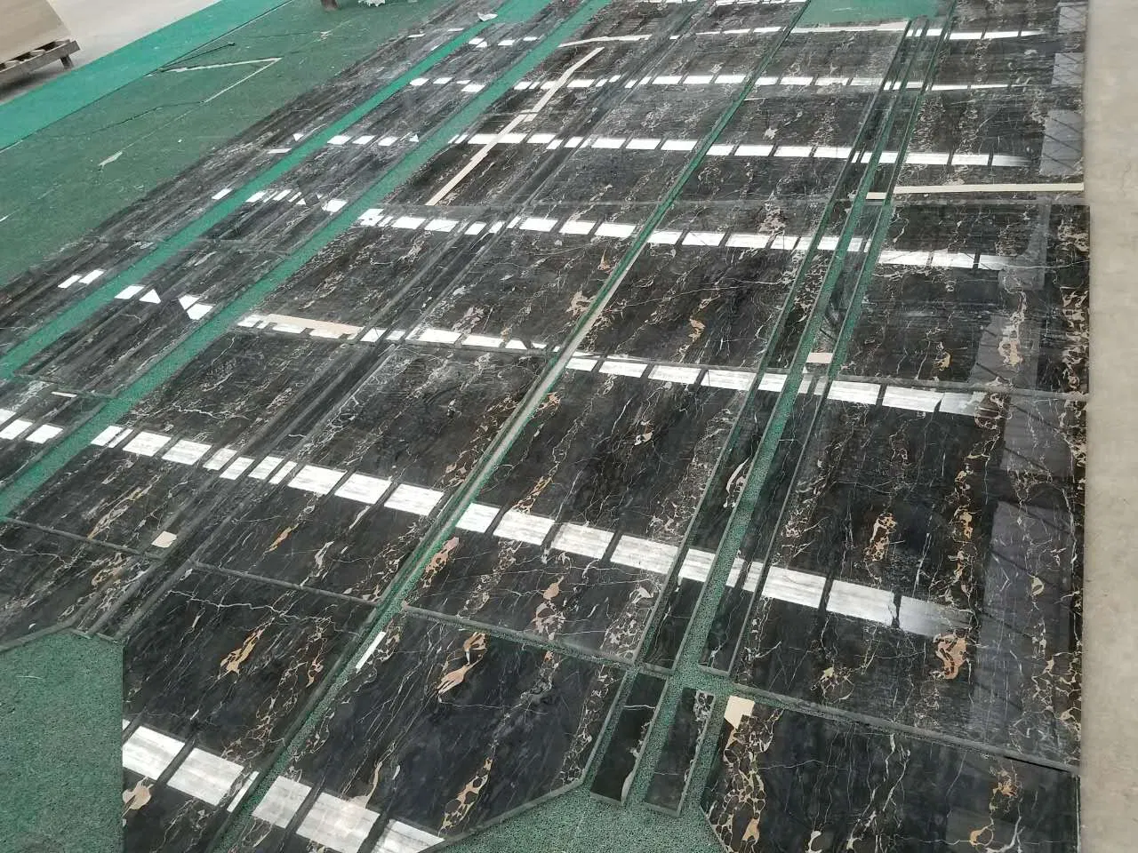 St Laurent Black Grey Marble for Kitchen Floor Wall Tiles