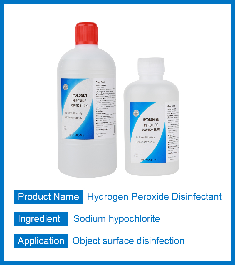 3% Hydrogen Peroxide Disinfectant for Sterilization Disinfection to Remove Odor