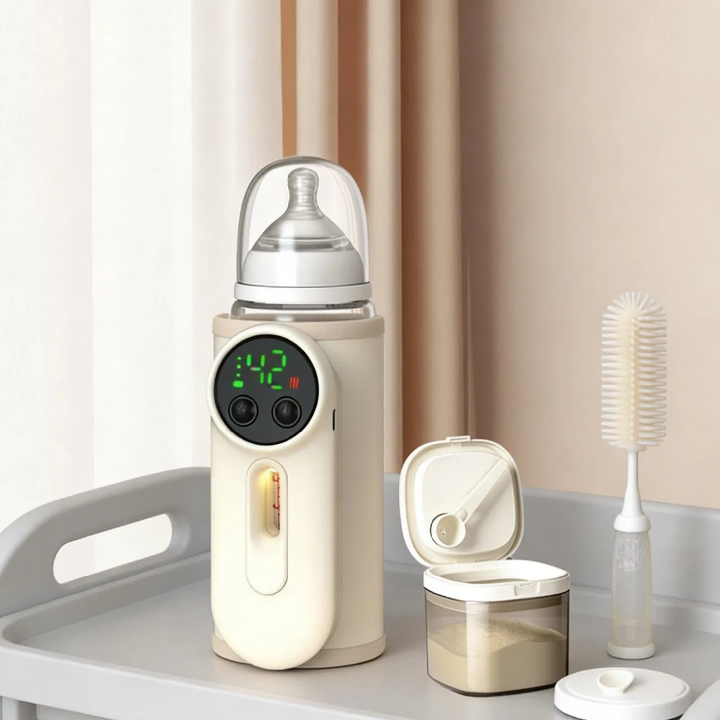 This Baby Bottle Heater Features a Digital Display for Accurate Temperature Readings