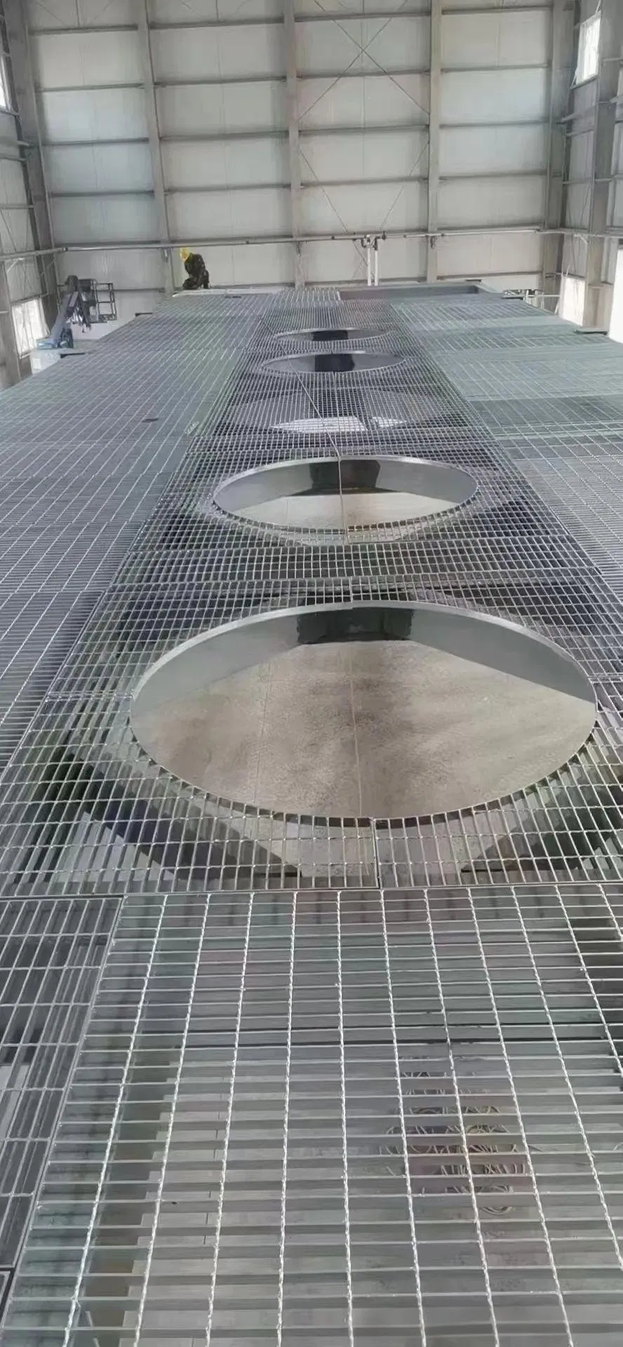Durable Galvanized Steel Grating as Platform Grating for Airports 3mm Cross Bar
