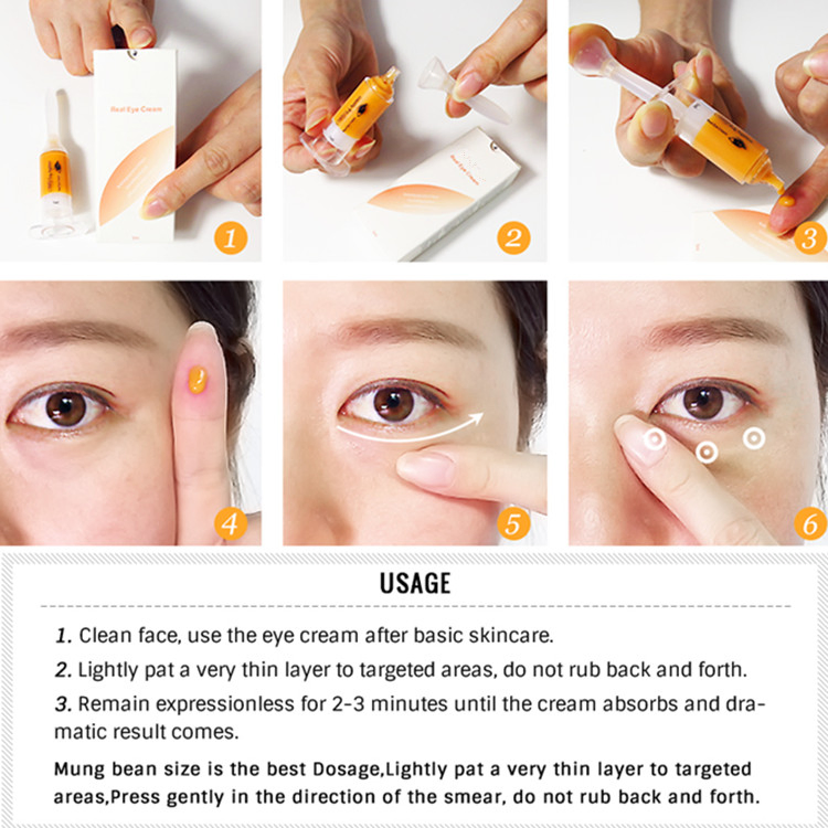 Wholesale Anti-Aging Real Eye Cream for Smoothing Dry Lines