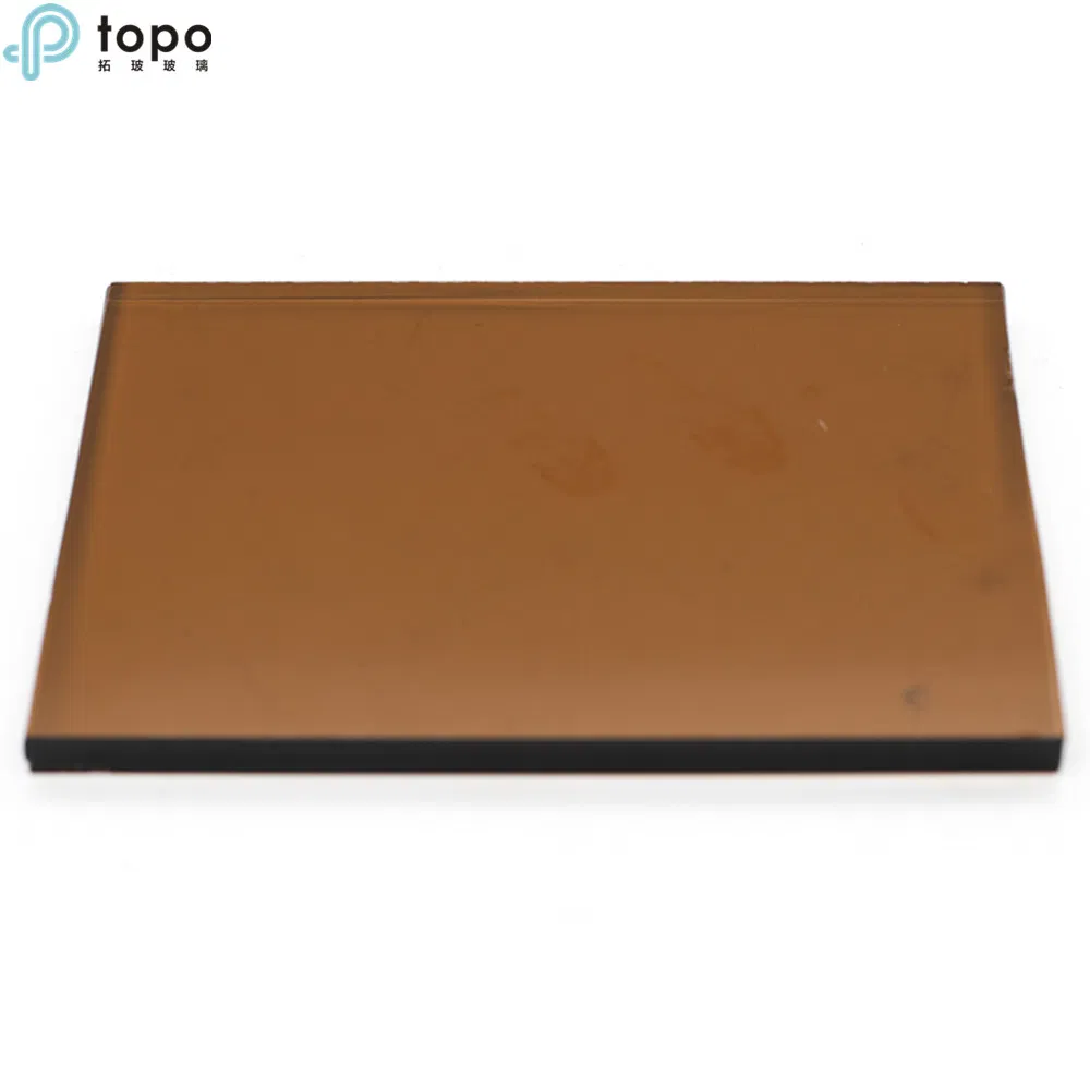 4mm-12mm Colored Golden Bronze Tinted Float Building Glass for Building Decoration (C-GB)