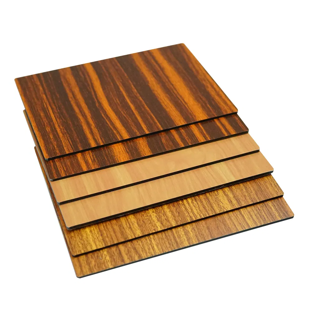 ACP Wood Texture Wood Color Aluminum Composite Sheet 3mm 4mm