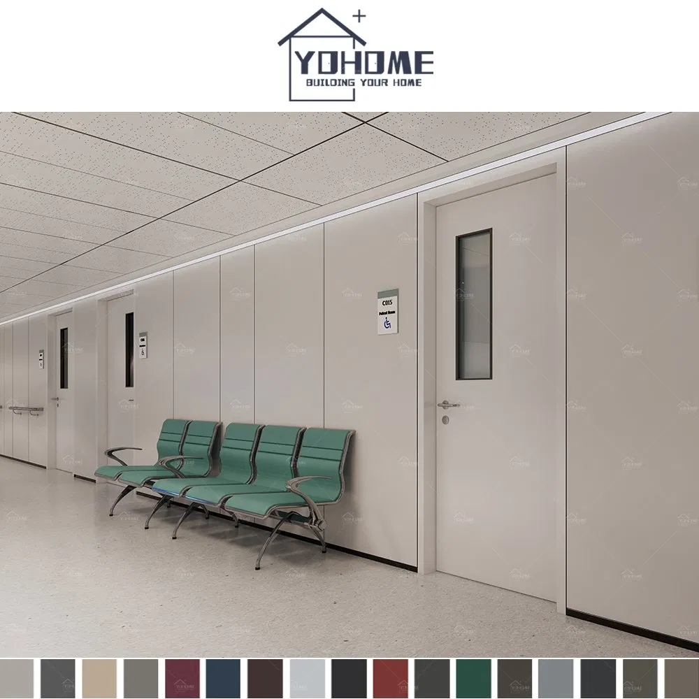 Factory Supply Hospital Patient Room Door Hospital Corridor Doors Fire Rated Hospital Interior Doors for Ward Room