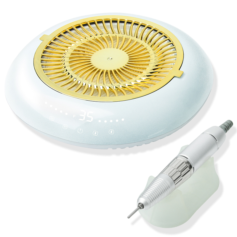 Professional Electric Strong Suction Nail Dust Collecter 60W with Drill Handpiece