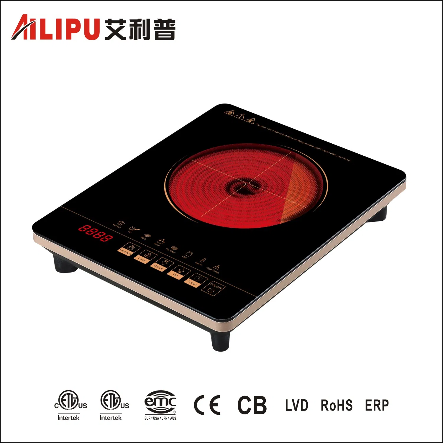 Household Appliance High Efficiency 2000W Electric infrared Cooker