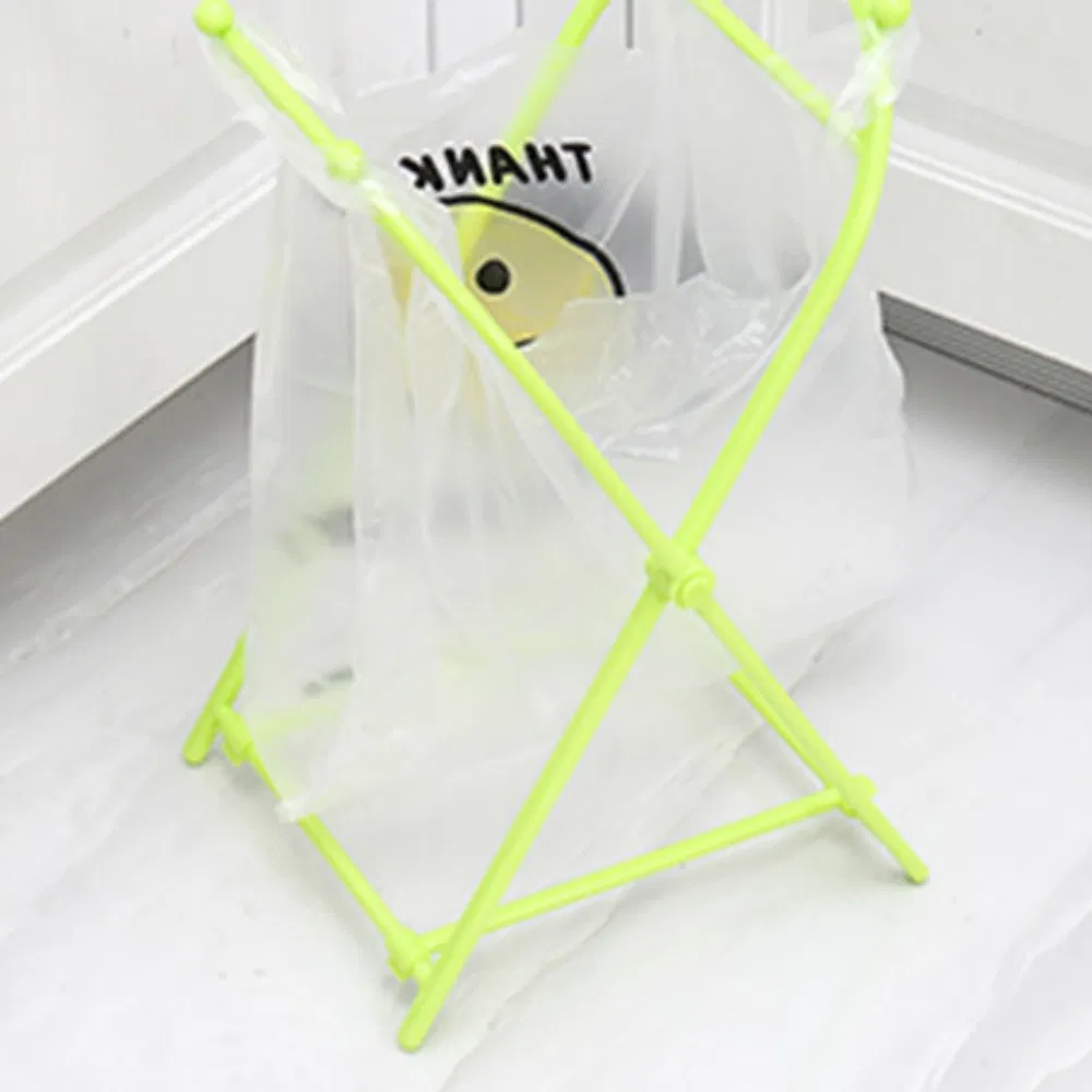 Trash Garbage Plastic Bag Storage Rack Holder Hanging Stand Simple Foldable Bl23208