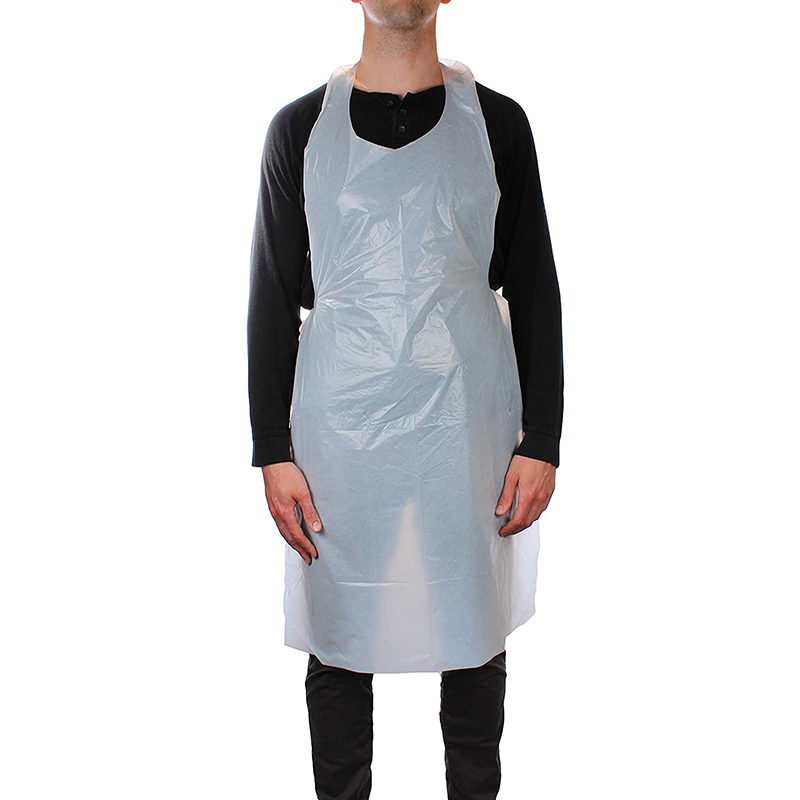 Disposable PE Waterproof Tear-Resistant Food Kitchen Plastic PE Apron