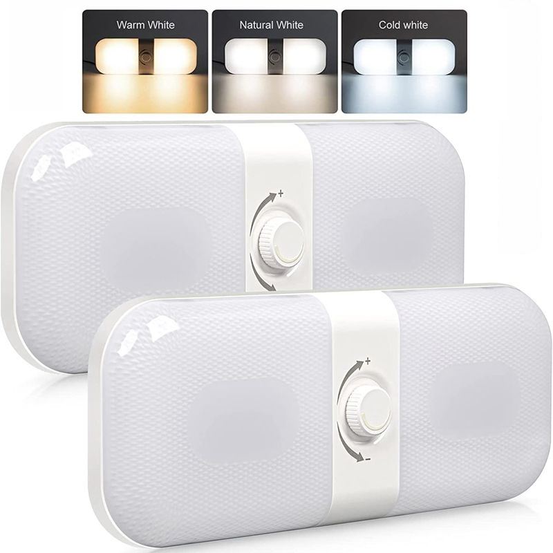 Светодиодные потолочные лампы для кемпера 3 цвета 12В/24В