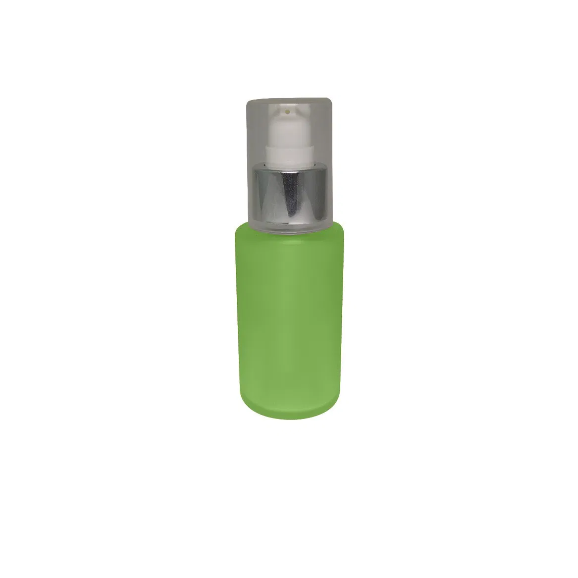 Acne Treatment Lotion Empty Glass Bottle Packaging 60ml Cylinder Shape Plastic Cream Pump Transparent Cap