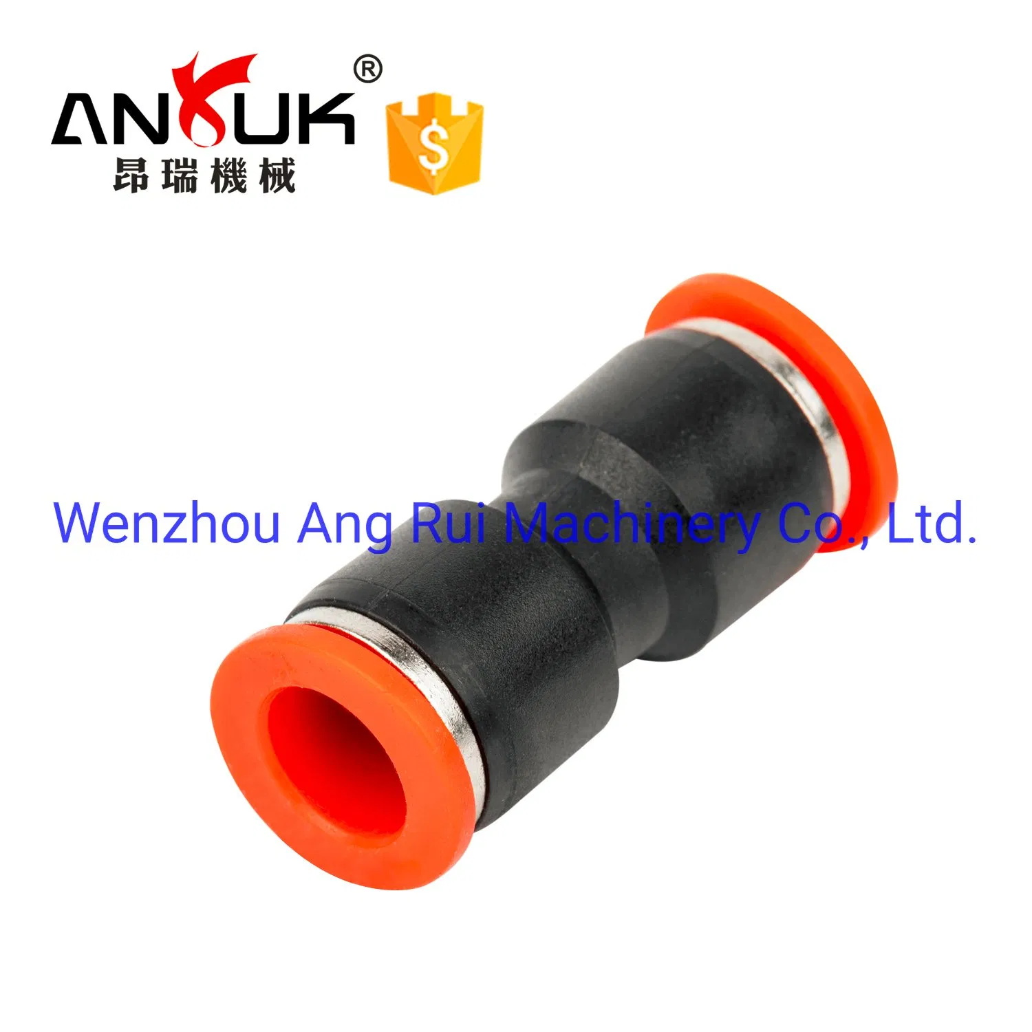 Durable Plastic One Touch Connector for Pneumatic Applications