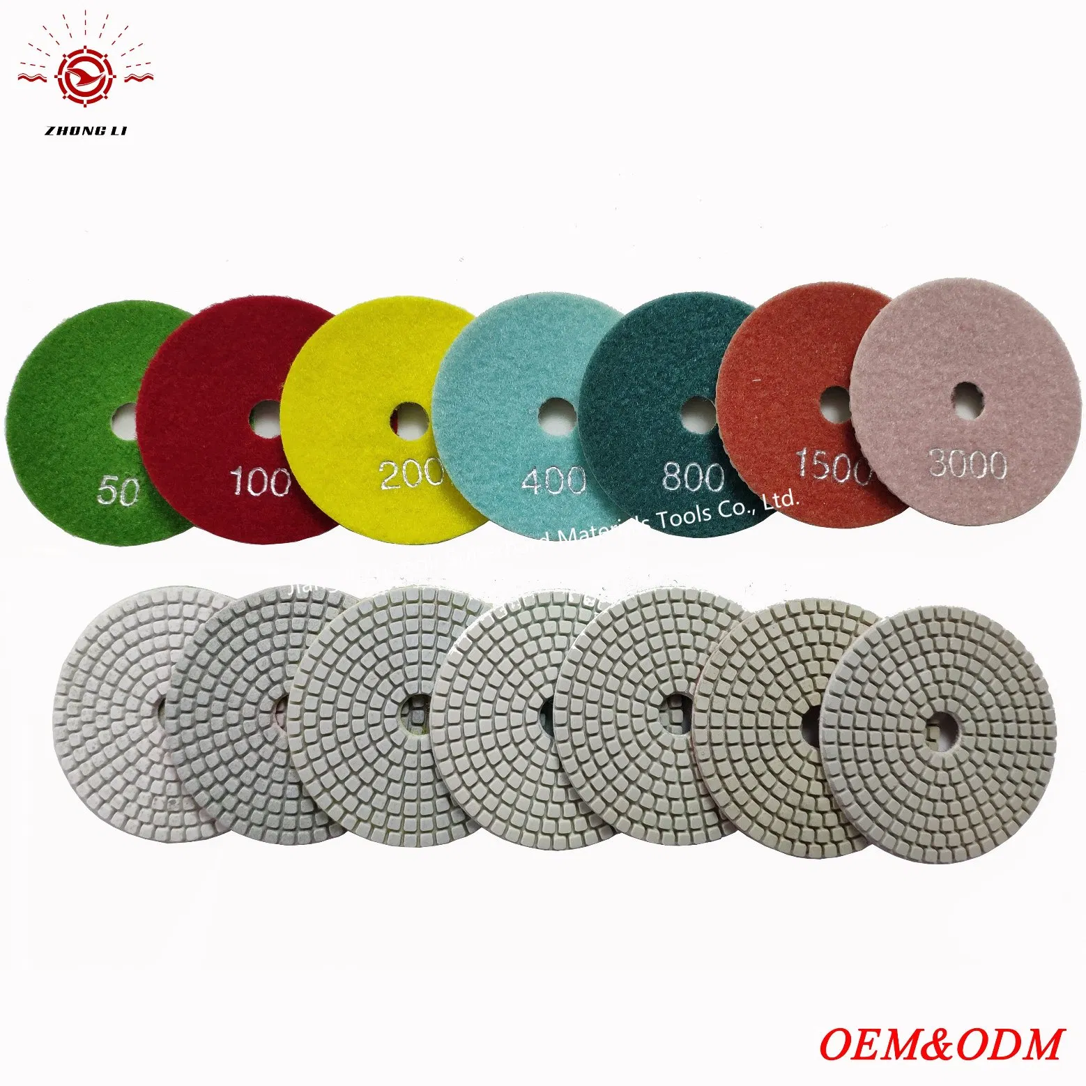 4'' Wet/Dry Polishing Pads for Indian Market