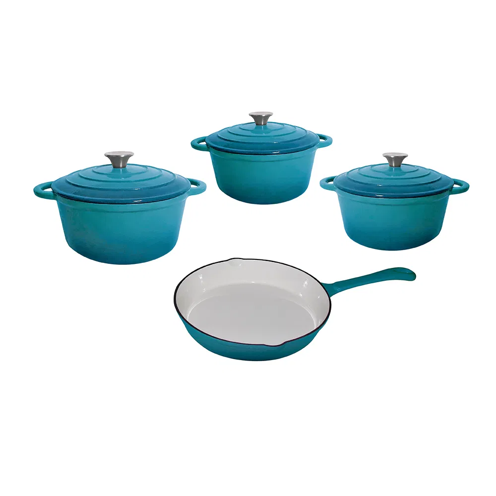 Enamel Cast Iron Cookware Set, Kitchen Ware Sets, Cooking Sets