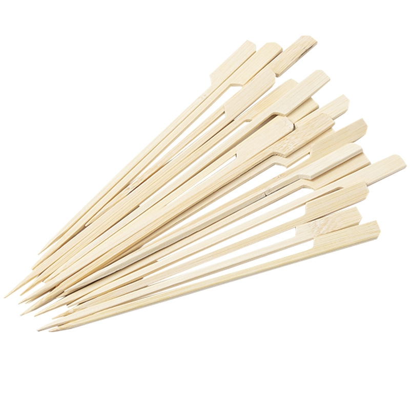 Eco-Friendly Bamboo Flat Skewers for Grilling and Cooking