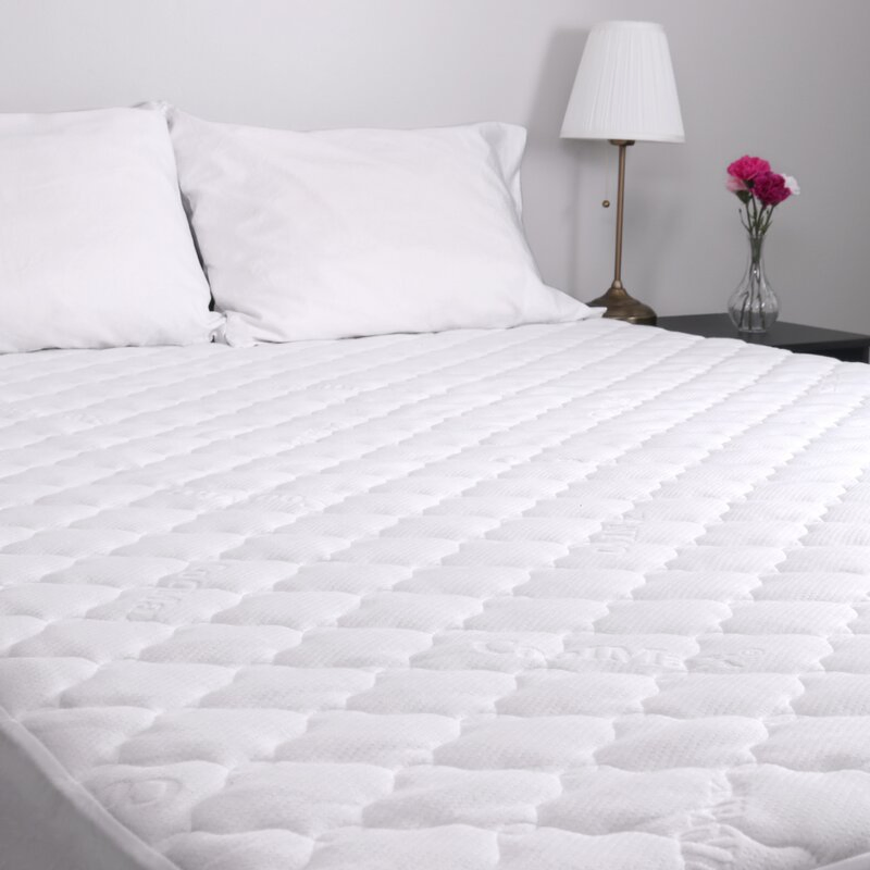 100% Cotton Mattress Protector Waterproof King Fitted Cover with Hypoallergenic Cooling Fabric