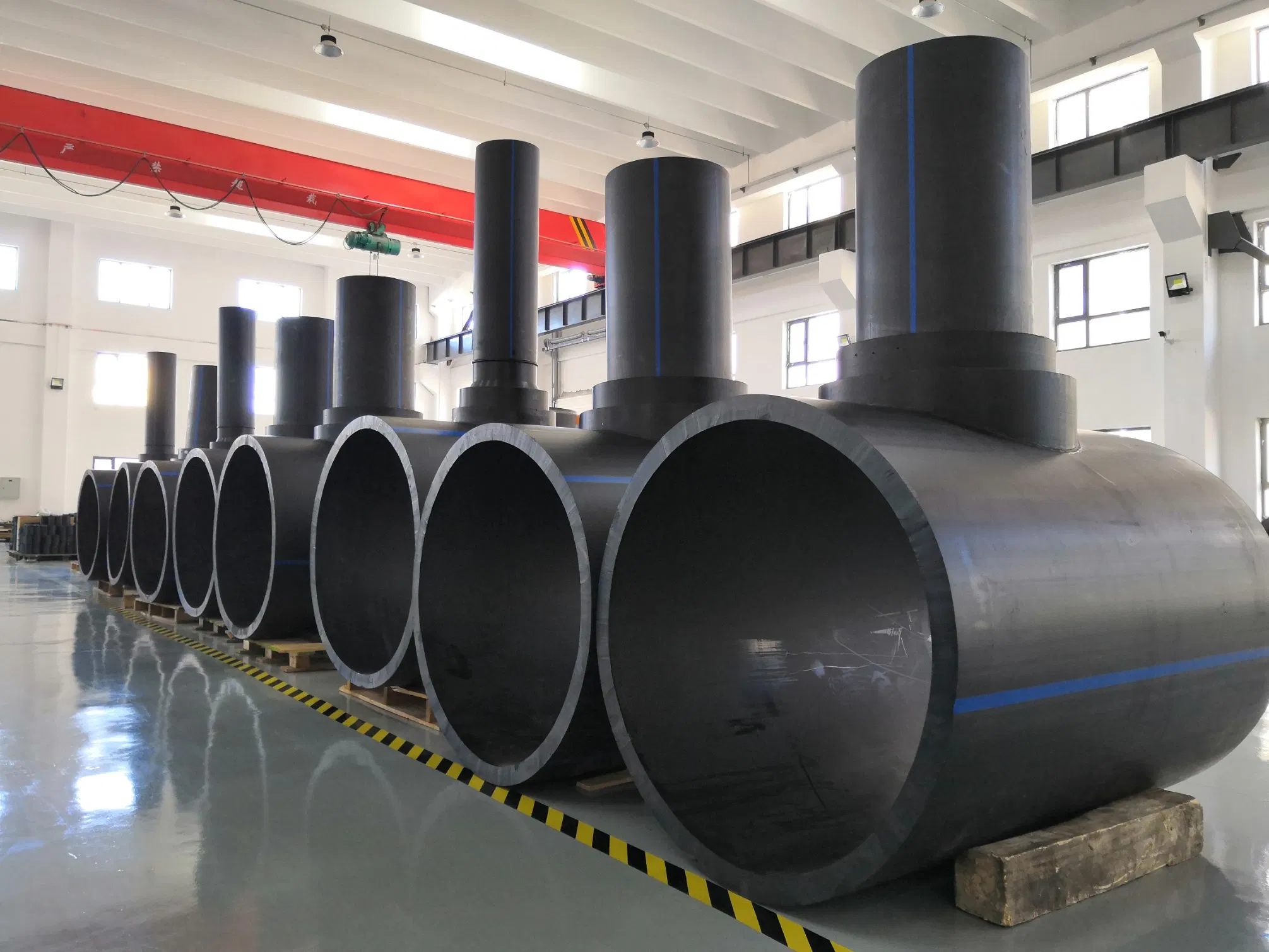 Durable HDPE Saddle Reducing Tee for Large Branch Connections