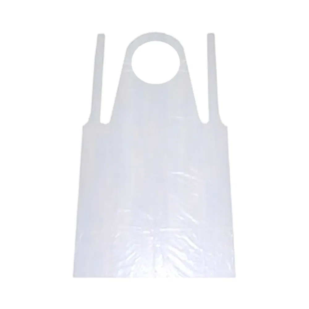 Lightweight Disposable Plastic Apron with Customized Printing and Thickness