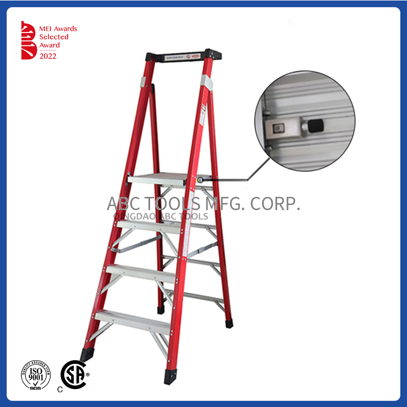 Fiberglass Combination Telescopic Ladder Tapered Posting Intermediate Section Ladder