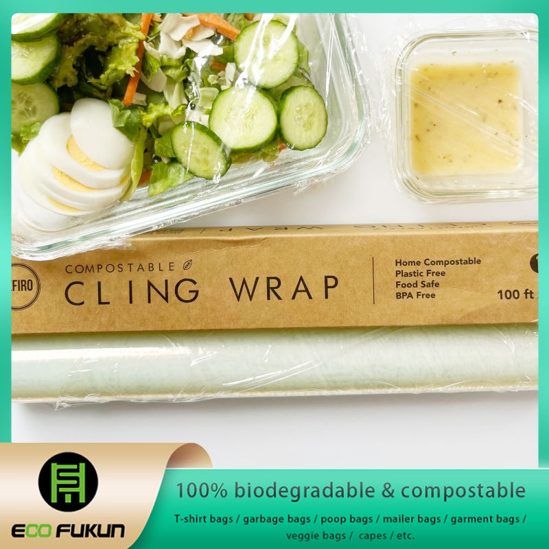 Compostable Food Cling Wrap, Plastic-Free