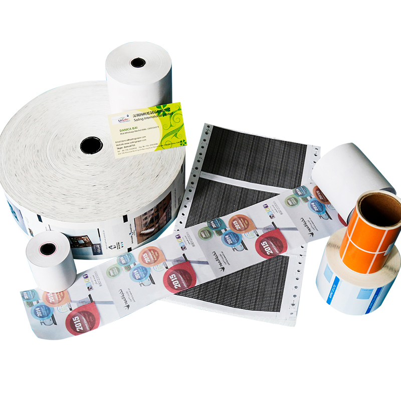 ATM POS Bank Cash Register Paper Roll 80X150mm Thermal Label Sticker