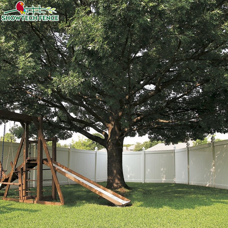 Durable PVC Vinyl Privacy Garden Fencing Wholesale Fence Panels White