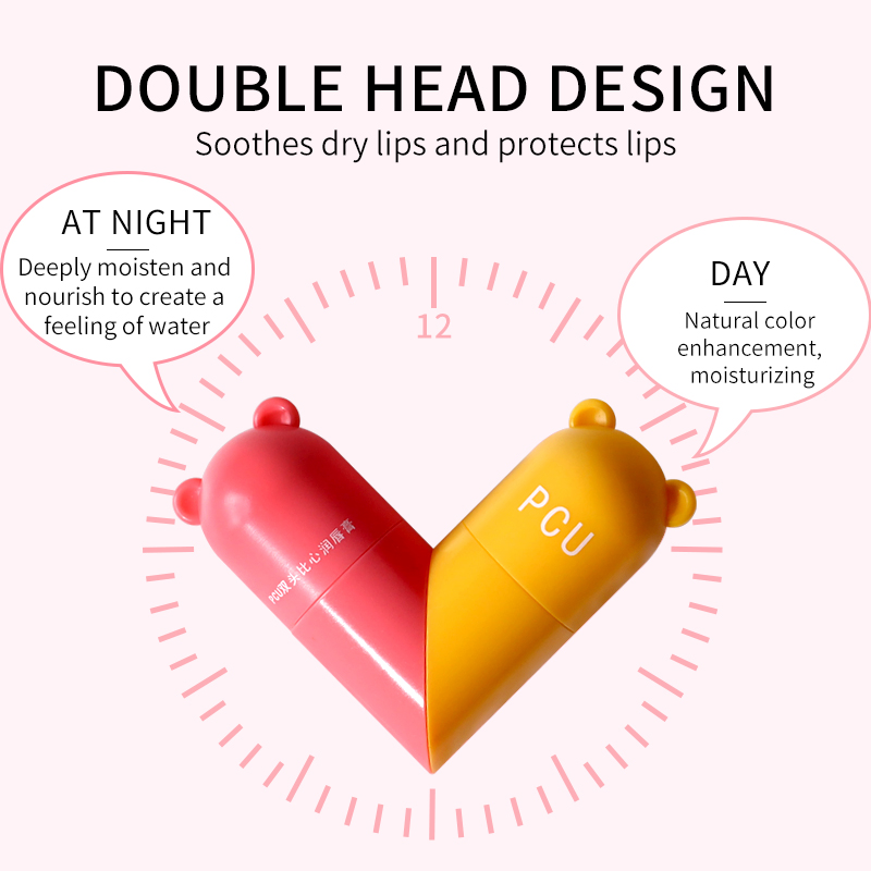 Lip Care Lasting Moisturizing Repair Plumper 2-in-1 Day and Night Lip Balm