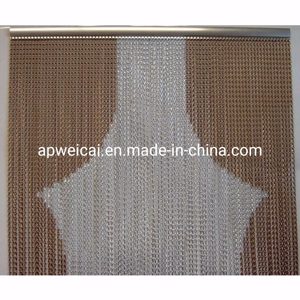 Colorful Decorative Aluminum Chain Link Curtain Wall Shower Curtain