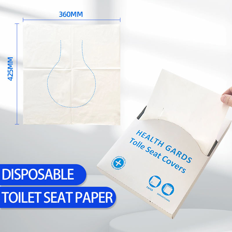 200 Pieces Pack Biodegradable Toilet Seat Cover Disposable Wc Seat Cover Paper for Plane
