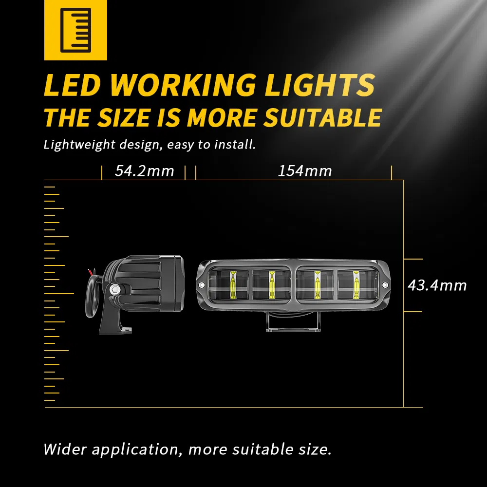 Светодиодная световая балка 6 дюймов 40Вт для внедорожников