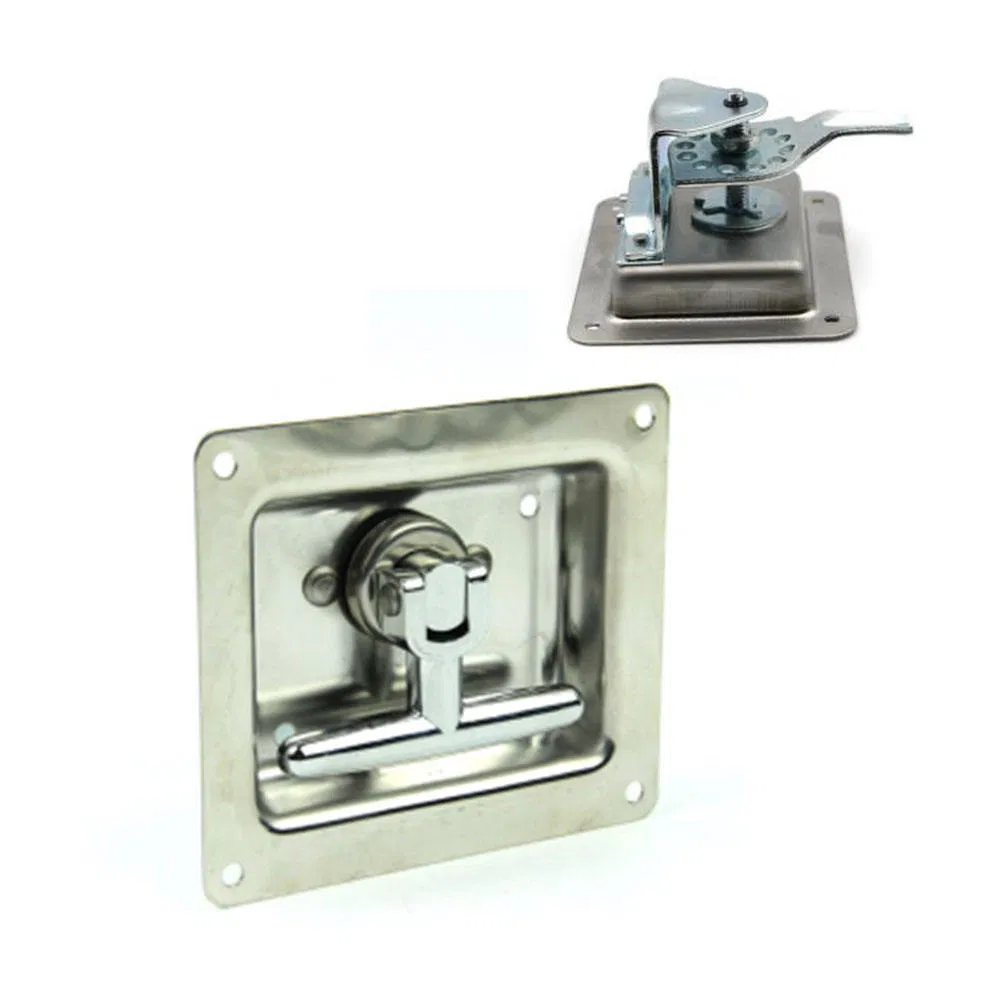 Stainless Steel Cabinet T Shape Handle T-Handle Truck Trailer Lock Tool Latch