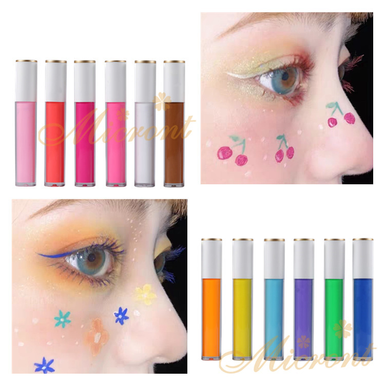 Private Label Logo Colorful Liquid Eye Shadow Pen Bright-Colored Liquid Eyeliner