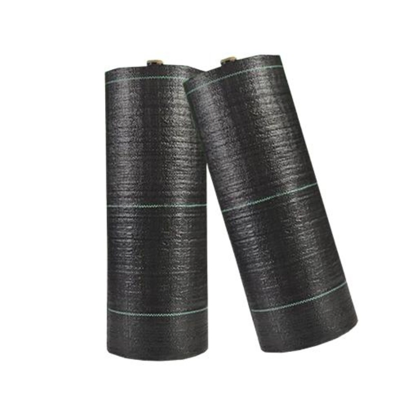Black Garden Greenhouse Anti-Grass Ground Cover in Roll Weed Mat