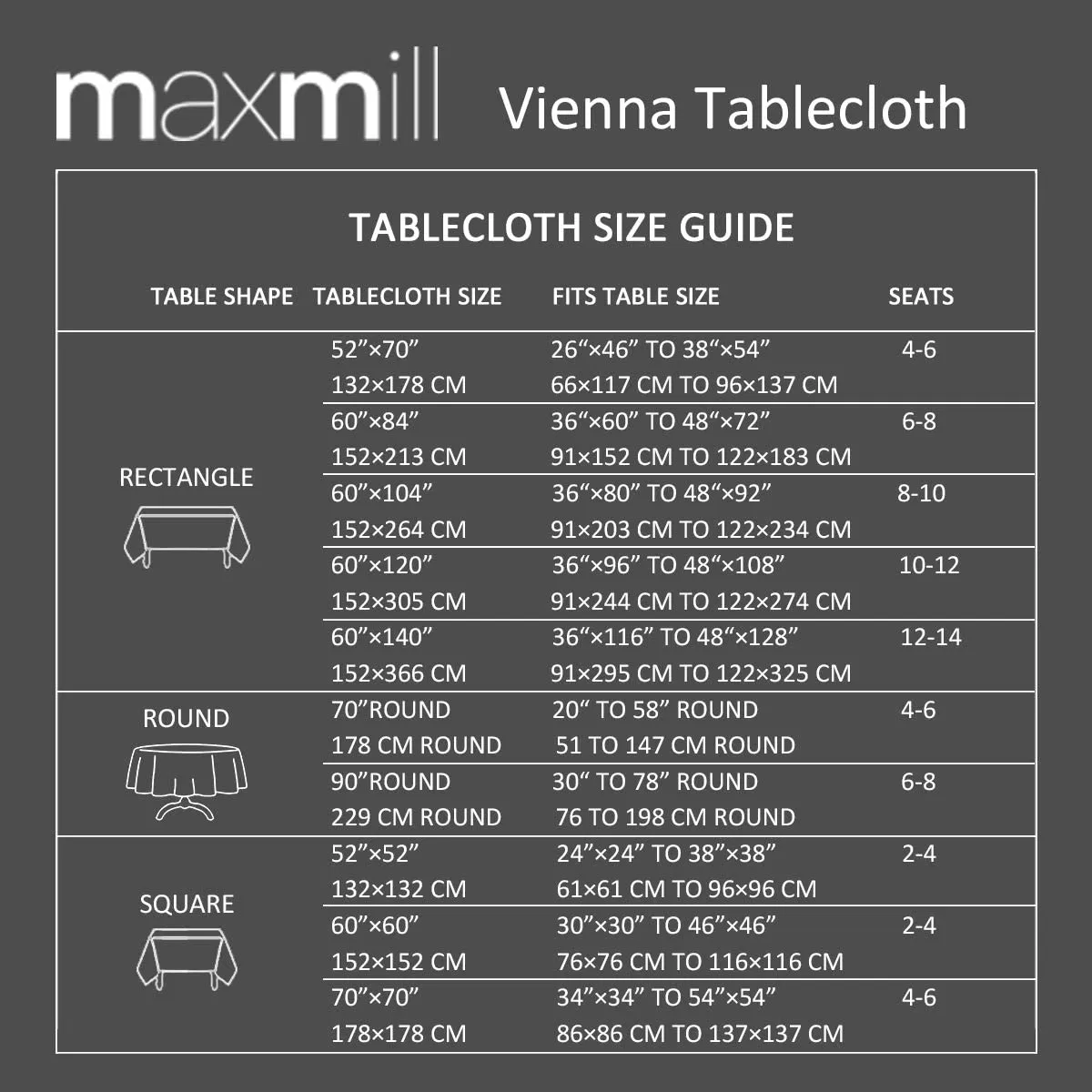 Jacquard Tablecloth Water Resistance Antiwrinkle Table Cloth for Buffet Banquet Parties