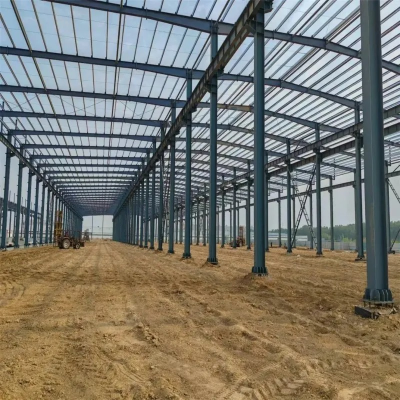 China Prefabricated Q235 H Steel Beam Steel Structure Construction for Algeria