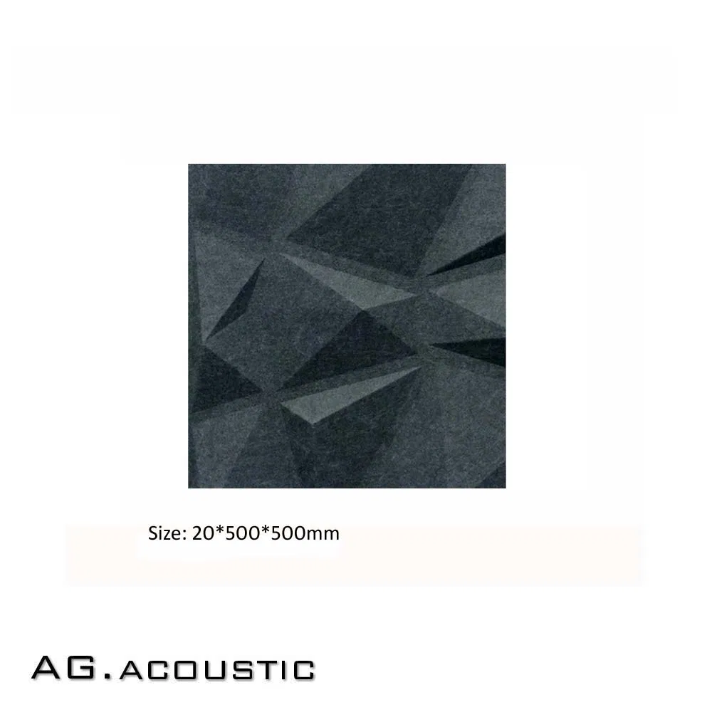 AG. Acoustic Decorative Material 3D Polyester Fiber Sound Insulation Wall Tiles