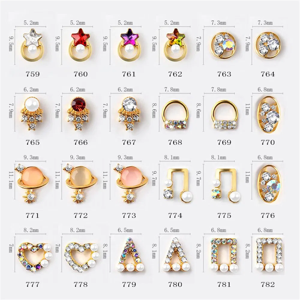 Mix Alloy Nail Art Crystal Rhiestone Stone Jewel Decoration for Beauty DIY Design