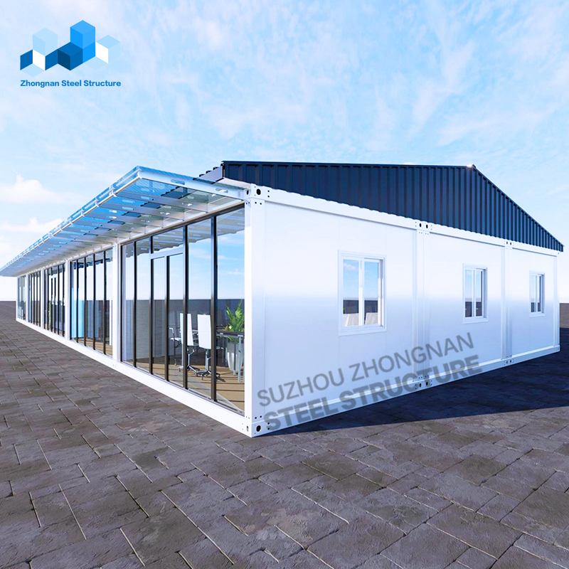Custom Green and Safe Temporary Assembled Flat Pack 270sq Prefab Container Office for Sale