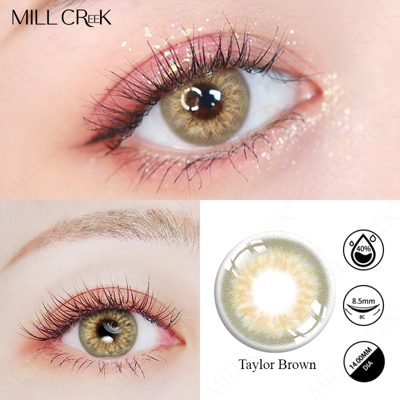 Millcreek Soft Cosmetic Contact Lens Natural Green Colored Contacts Circle Color Eye Contact Lenses