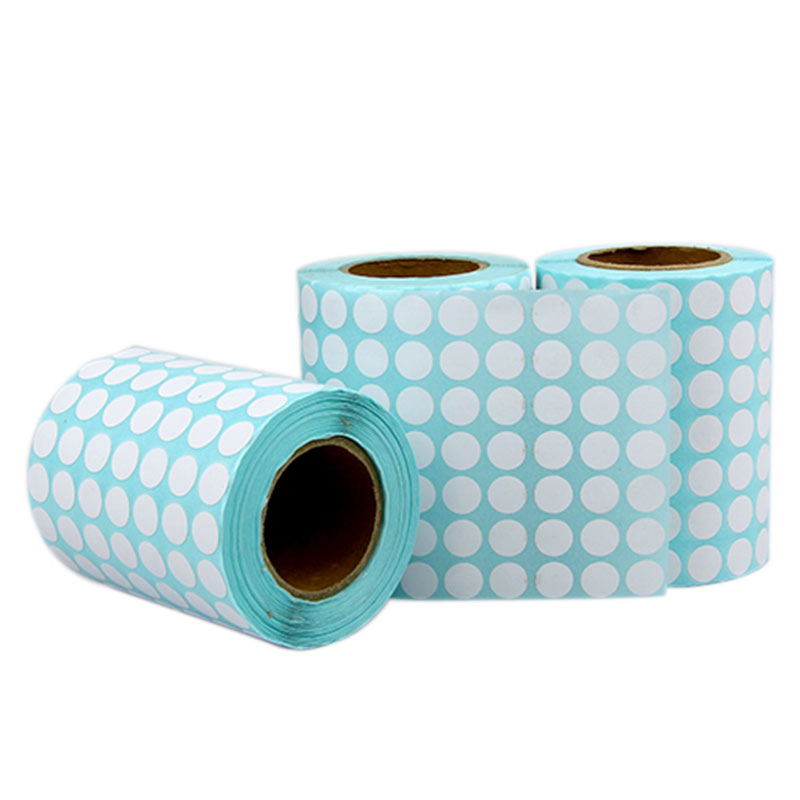 Custom Logo Printing Sticker Label Packaging Waterproof Sheets Roll Self-Adhesive Thermal Label