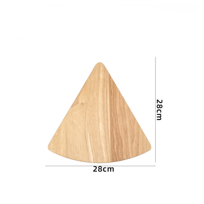 Triangle Rubber Wood Cheese Cutting Board