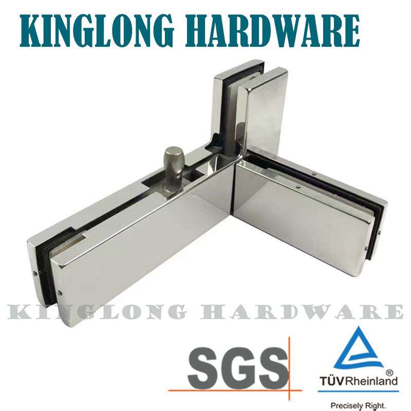 Glass Door Hardware Stainless Steel Combination Patch Fitting Glass Door Clamps