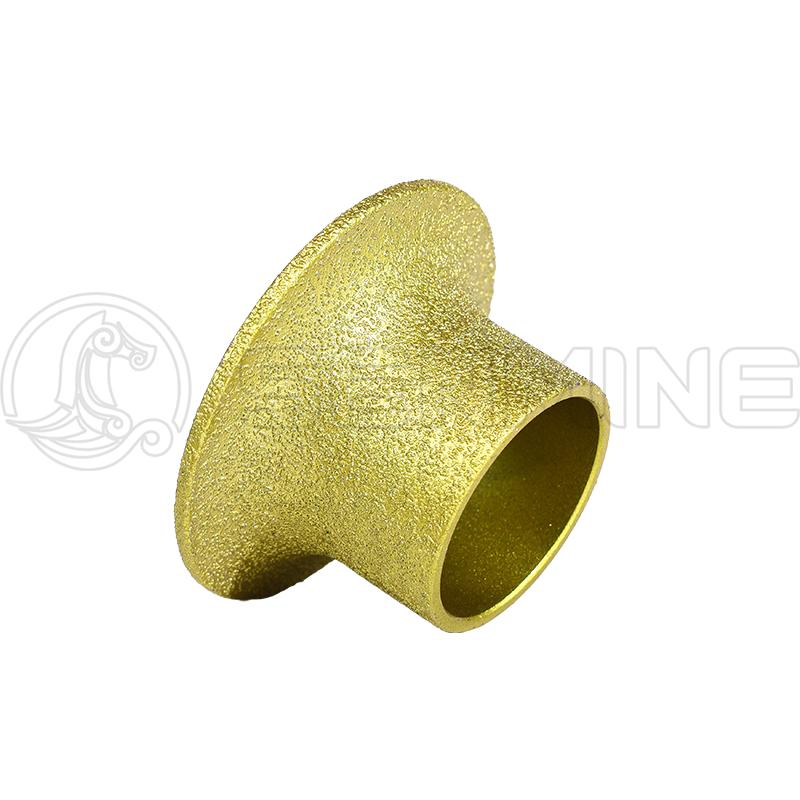 Custom Diameter Power Hand Tools Angle Grinder Tools Diamond French Edge Brazed Diamond Grinding Wheel