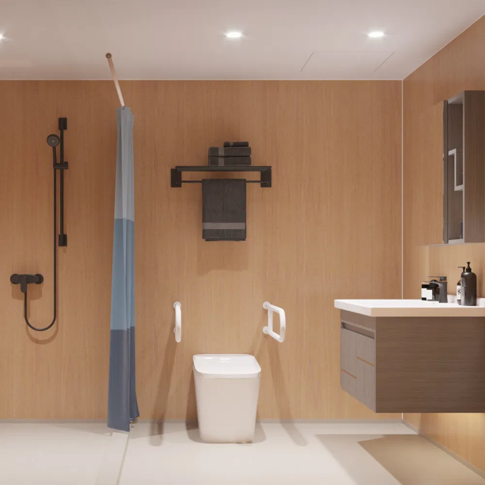 Modular Prefabricated Bathroom Construction SMC Grc Toilet Unit Bathroom Pod