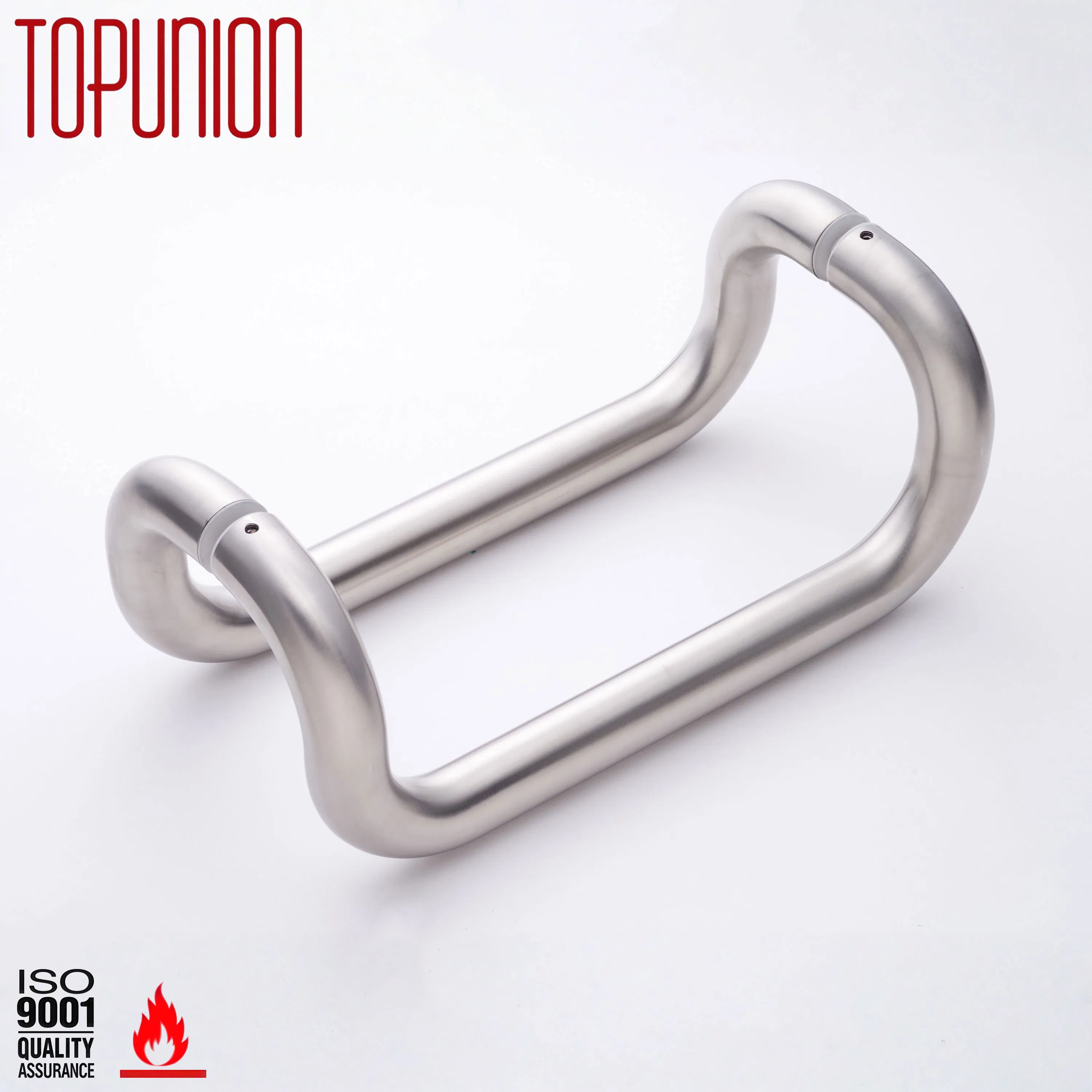 Glass Door Handle Double Sided Use Four Curve Design Professional Installation Guide