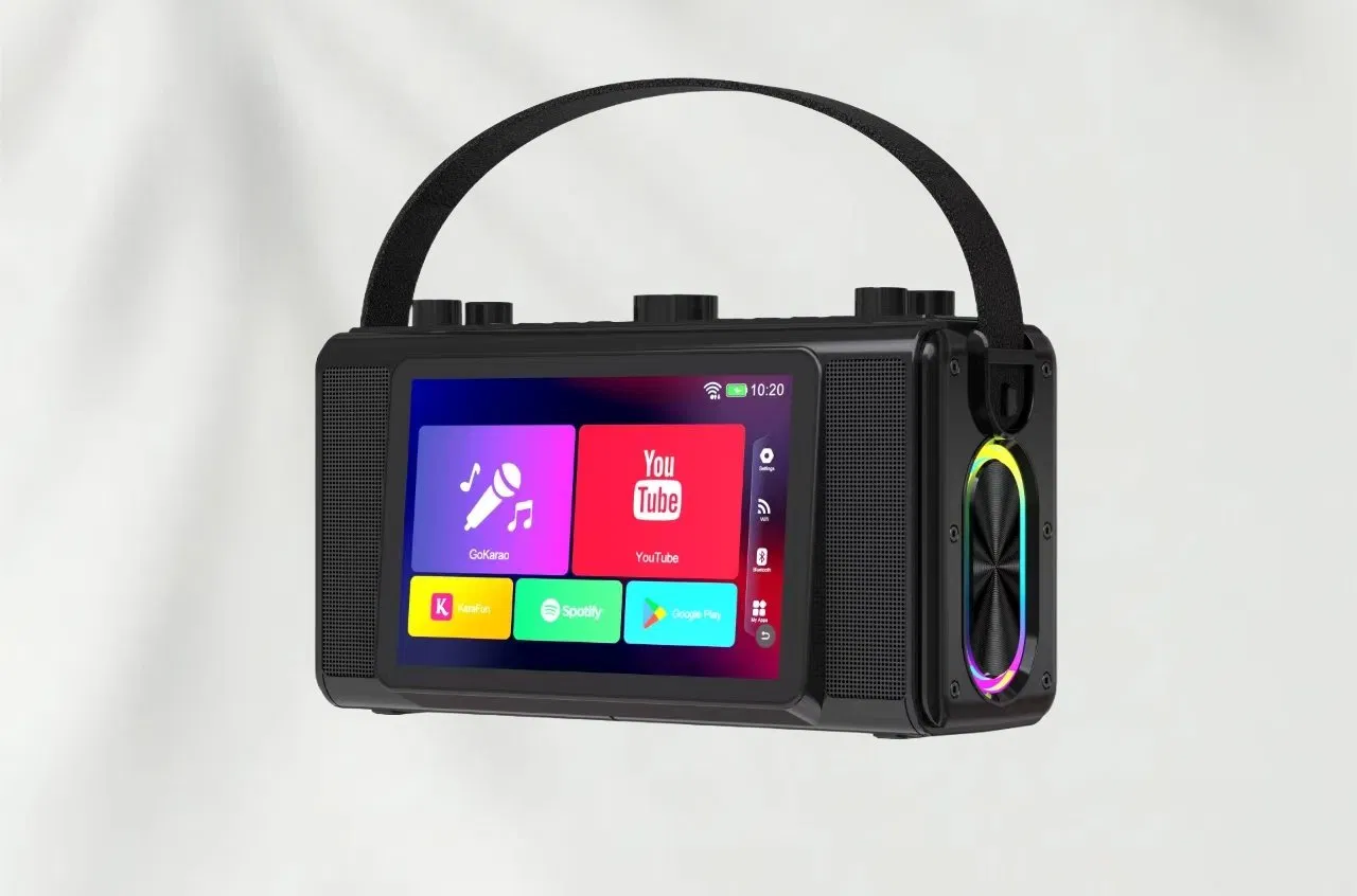 7'' Touch Screen Portable for Karaoke Screen Machine with Microphone Portable Speakers